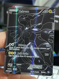 Zekrom 114/114 Black & White 2011 Full Art Rare Holo Pokémon Card TCG - Image 4