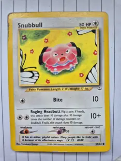 WOTC Pokemon Snubbull 55/64 Neo Revelation (HP) & Bellsprout Jungle 49/64 (LP) - Image 12