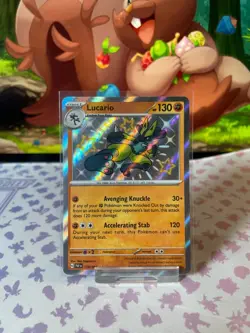 Lucario - 174/091 - Paldean Fates - Baby Shiny Rare Pokemon Card TCG NM - Image 1