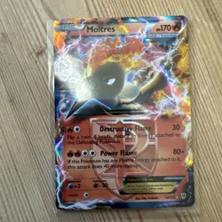 Pokemon card Moltres EX 14/135 B&W Plasma Storm tra rare holo - Image 1