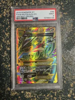 2015 Pokémon XY Mega Rayquaza EX Ancient Origins 98/98 PSA 9 - Image 3