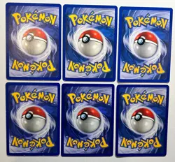 Pokemon Trading Card Game Yellow Cheek Base Set Pikachu Lot of 6 MP to HP - Image 5