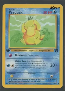 Psyduck 1. Edition | Team Rocket 65/82 | Pokemon Card English NM-Enton - Image 1