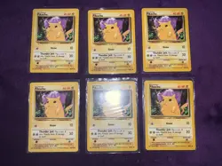 Lot of 6 1995 Pokemon Cards Pikachu 58/102 Basic Pokemon Free Shipping - Image 1