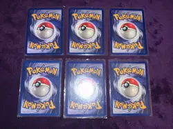 Lot of 6 1995 Pokemon Cards Pikachu 58/102 Basic Pokemon Free Shipping - Image 4