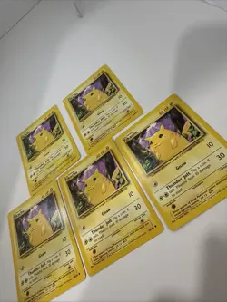 Pokemon 58/102 Pikachu Yellow Cheeks Card  Lot of 5 - Image 4