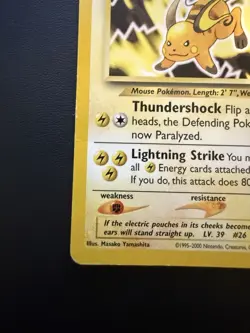 Raichu 21/64 Rare Neo Revelation Set Pokemon Card WOTC Vintage TCG - MP - Image 5