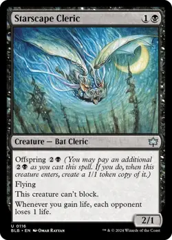 NM Foil Starscape Cleric, MTG, Bloomburrow, Magic the Gathering, 116 - Image 1