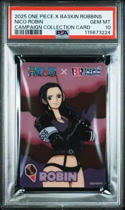 PSA10 2025 one piece Baskin Robbins Nico Robin Campaign Collection Card - Image 1