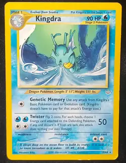 Pokemon Kingdra #19 Pokemon Neo Revelation - Lightly Played - Image 1
