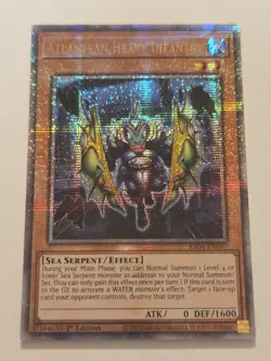 Atlantean Heavy Infantry RA04-EN010 Quarter Century Secret Rare Yugioh Card Mint - Image 1