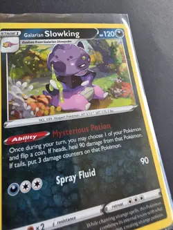 Galarian Slowking - Cosmos Holo - Chilling Reign 098/198 Promo Pokemon Card NM - Image 3