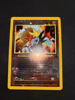 PokÃ©mon TCG Entei #34 Reverse Holo Promo Card 2001 Movie Promo - MP - Image 1