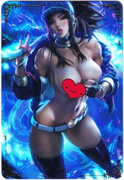 ACG Hentai Sexy Card - K/DA Akali (Blue) - League of Legends @-@ sexy waifu - Image 1