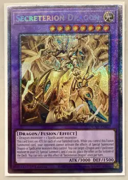 Yugioh! 1x Secreterion Dragon DUAD-EN037 Starlight Rare 1st Ed NM - Image 1