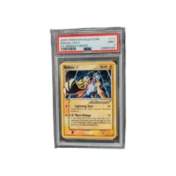 Pokemon Raikou Gold Star EX Unseen Forces Ultra Rare Holo Card #114 PSA 9 Mint - Image 1