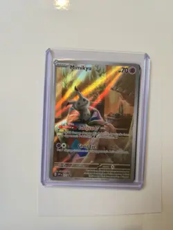 PokÃ©mon Mimikyu SVP 075 Paldean Fates ETB Promo Card [SEALED] w/ Toploader!  - Image 2