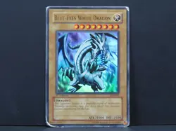 Blue-Eyes White Dragon LOB-001  1st Edition North American Yugioh Card - Image 1