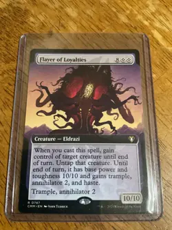 MTG Flayer of Loyalties - Extended Art - Commander Masters NM-Mt - Image 1