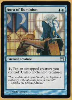 Aura of Dominion   (Champions of Kamigawa,  Uncommon,  English,  2004)  MTG - Image 1