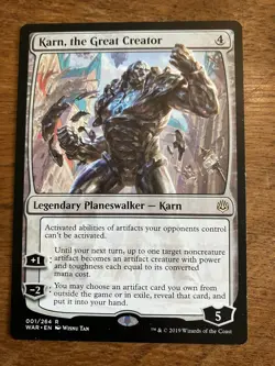 MTG Karn, the Great Creator, NM, English War of the Spark - Image 1