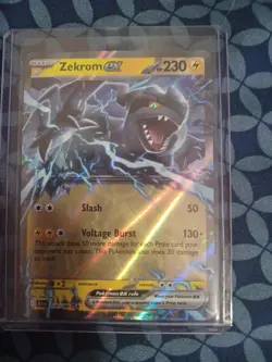 Zekrom ex 034/086 Sv: Black Bolt Pokemon TCG Holo Double Rare 2025 NM PACK FRESH - Image 1