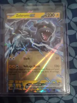Zekrom ex 034/086 Sv: Black Bolt Pokemon TCG Holo Double Rare 2025 NM PACK FRESH - Image 2