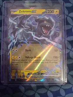 Zekrom ex 034/086 Sv: Black Bolt Pokemon TCG Holo Double Rare 2025 NM PACK FRESH - Image 7