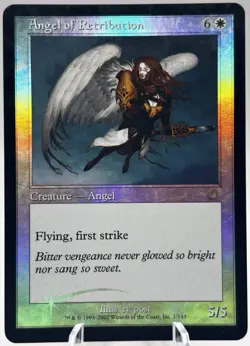 Angel of Retribution 1/143 Foil Torment MTG MP - Image 3