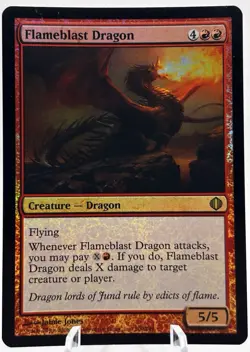Flameblast Dragon 100/249 Foil Shards of Alara MTG LP - Image 1