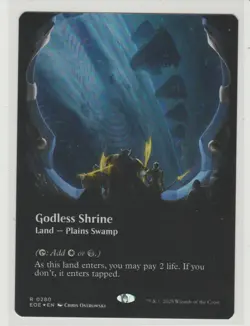 Godless Shrine Borderless Foil Rare MtG Card EOE 280 - Image 2