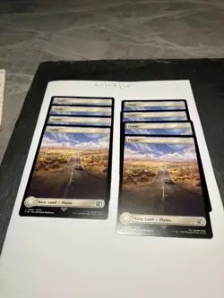 Magic the Gathering MTG Plains (0296) Full Art x8 Land Cards NM/M Final Fantasy - Image 2