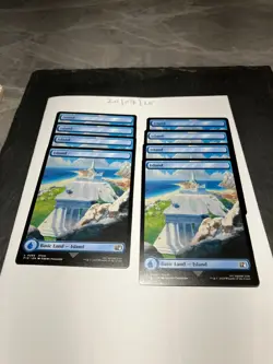 Magic the Gathering MTG Island (0299) Full Art x8 Land Cards NM/M Final Fantasy - Image 1