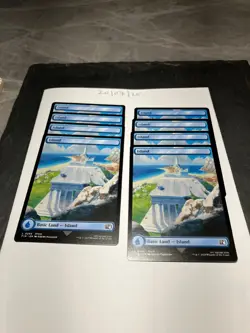 Magic the Gathering MTG Island (0299) Full Art x8 Land Cards NM/M Final Fantasy - Image 2
