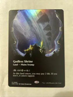 Godless Shrine (Borderless) Edge of Eternities Foil - In Hand Ships Same Day - Image 3