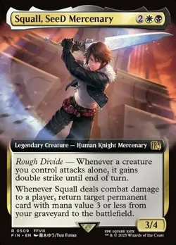 x1 Squall, SeeD Mercenary - Extended Art R MTG Final Fantasy M/NM, English - Image 1