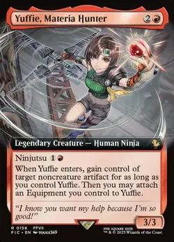 x1 Yuffie, Materia Hunter - Extended Art R MTG Commander: Final Fantasy M/NM, En - Image 1