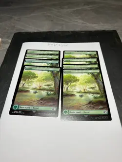 Magic the Gathering MTG Forest (0308) Full Art x8 Land Cards NM/M Final Fantasy - Image 1
