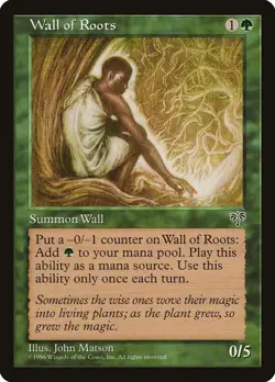 Mirage Wall of Roots MTG Magic the Gathering NM - Image 2