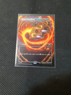 MtG Modern Horizons 3 MH3 Borderless Full Art Ruby Medallion  Magic Gathering - Image 3