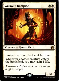 Auriok Champion Iconic Masters Rare LP Magic: The Gathering 9 Normal - Image 1