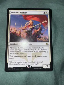 Voice of Victory Tarkir: Dragonstorm Regular Rare 0033 Near Mint - Image 1