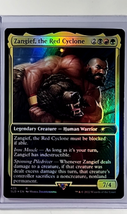 MTG Magic the Gathering SLD Secret Lair Drop Foil #415 Zangief the Red Cyclone - Image 3
