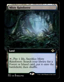 MTG - Misty Rainforest - Extended Art - Modern Horizons 2 - Near Mint - Image 1