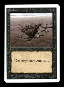 MTG  - Sinkhole - Unlimited Edition - Vintage Magic The Gathering - NM - Image 1