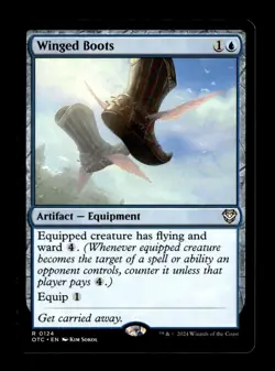 MTG - Winged Boots - Commander: Outlaws of Thunder Junction - Near Mint - Image 1