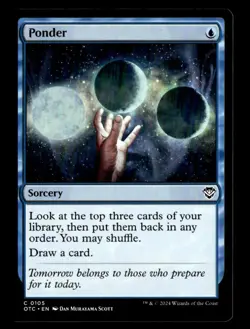 MTG - Ponder - Commander: Outlaws of Thunder Junction - Near Mint - Image 1