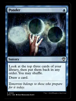 MTG - Ponder - Commander: Outlaws of Thunder Junction - Near Mint - Image 3