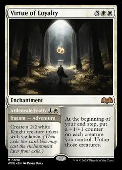 [1x] Virtue of Loyalty // Ardenvale Fealty Near Mint, English Wilds of Eldraine - Image 1