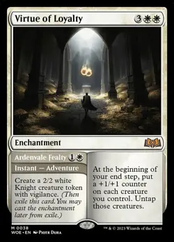 [1x] Virtue of Loyalty // Ardenvale Fealty Near Mint, English Wilds of Eldraine - Image 2